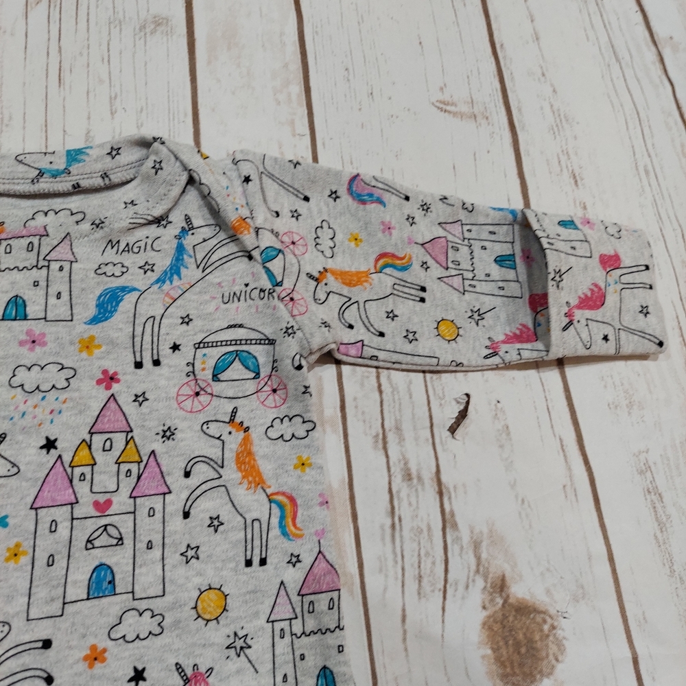 Baby Unicorn Sleeper Set plus 2 Leggings - Picture 2 of 12